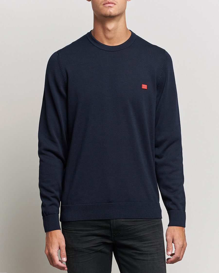 Heren | Truien | HUGO | San Cassius Knitted Sweater Navy