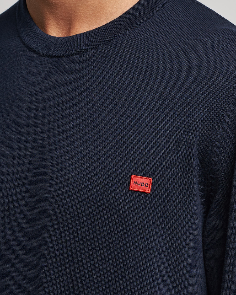 Heren | Truien | HUGO | San Cassius Knitted Sweater Navy