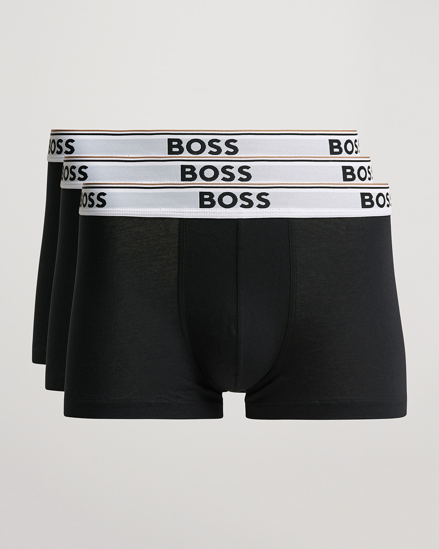 Homme | Sous-Vêtements Et Chaussettes | BOSS BLACK | 3-Pack Trunk Boxer Shorts Black/White