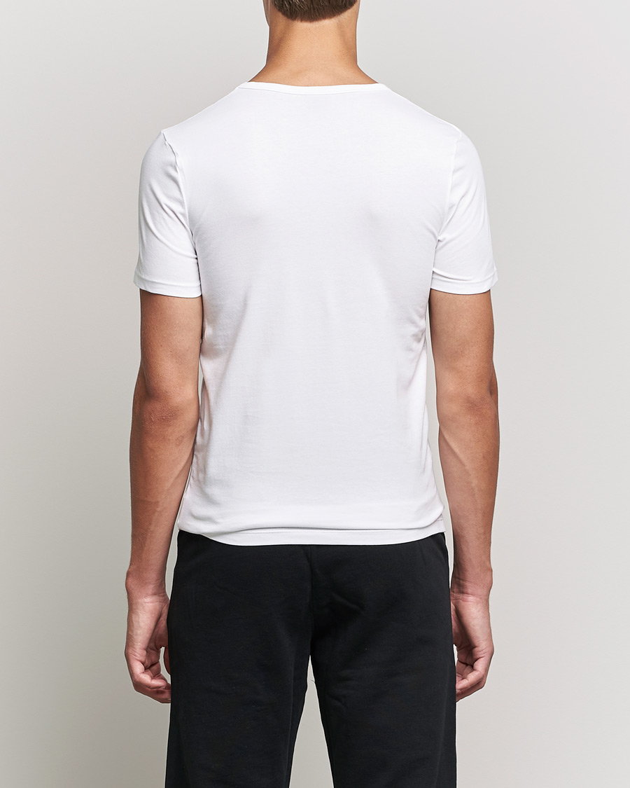 Heren | T-shirts | BOSS BLACK | 2-Pack V-Neck Slim Fit T-Shirt White