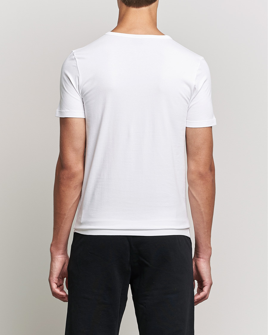 Heren | T-shirts | BOSS BLACK | 2-Pack Crew Neck Slim Fit T-Shirt White