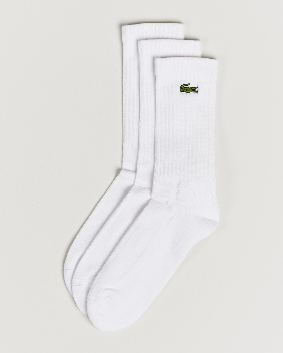 Heren | Ondergoed | Lacoste Sport | 3-Pack Sport Socks White