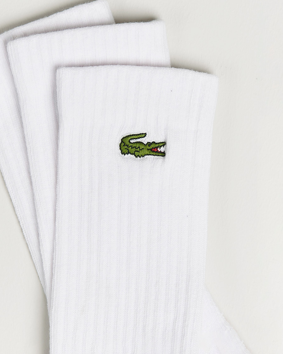 Heren | Ondergoed | Lacoste Sport | 3-Pack Sport Socks White
