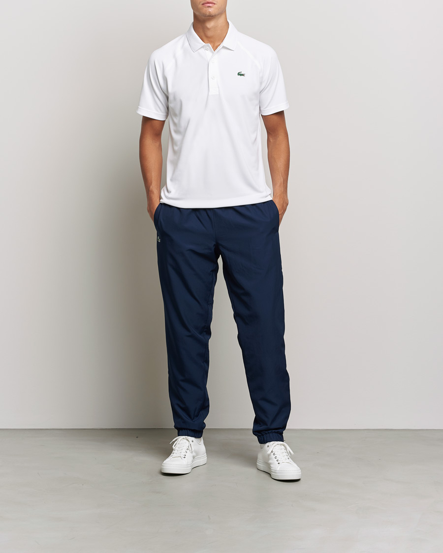 Homme | Polos | Lacoste Sport | Performance Ribbed Collar Polo White