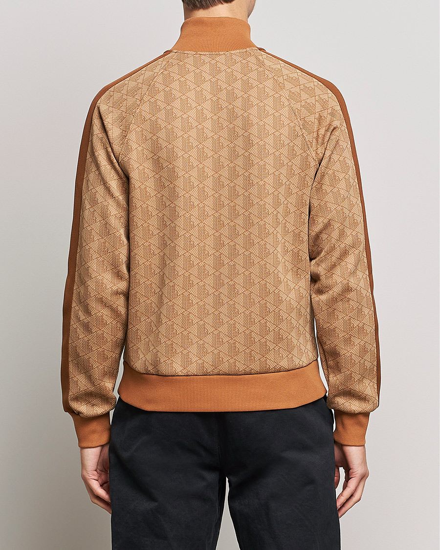 Homme | Pulls Et Tricots | Lacoste | High Neck Zip Mongram Jacuard Sweatshirt Viennese