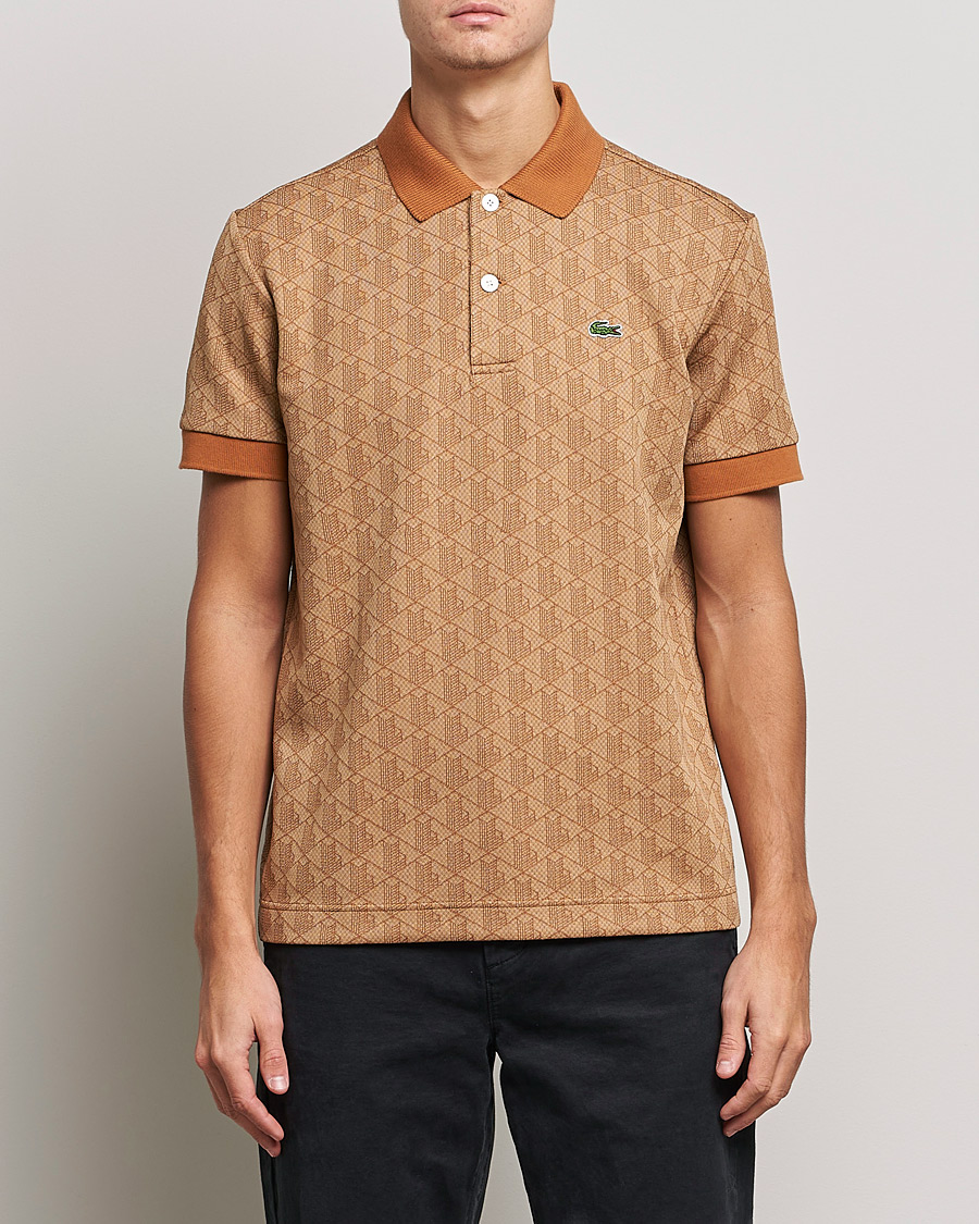 Homme | Polos | Lacoste | Classic Fit Monogram Jacquard Polo Viennese