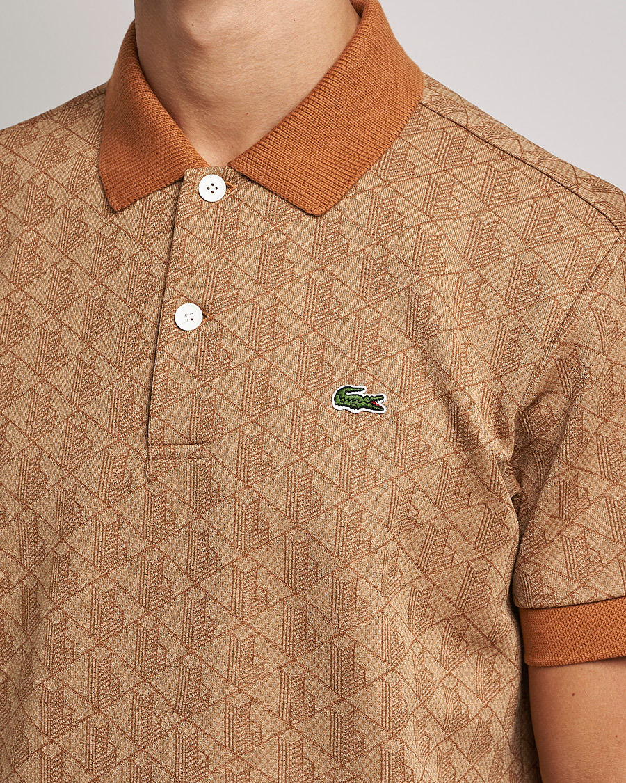 Homme | Polos | Lacoste | Classic Fit Monogram Jacquard Polo Viennese