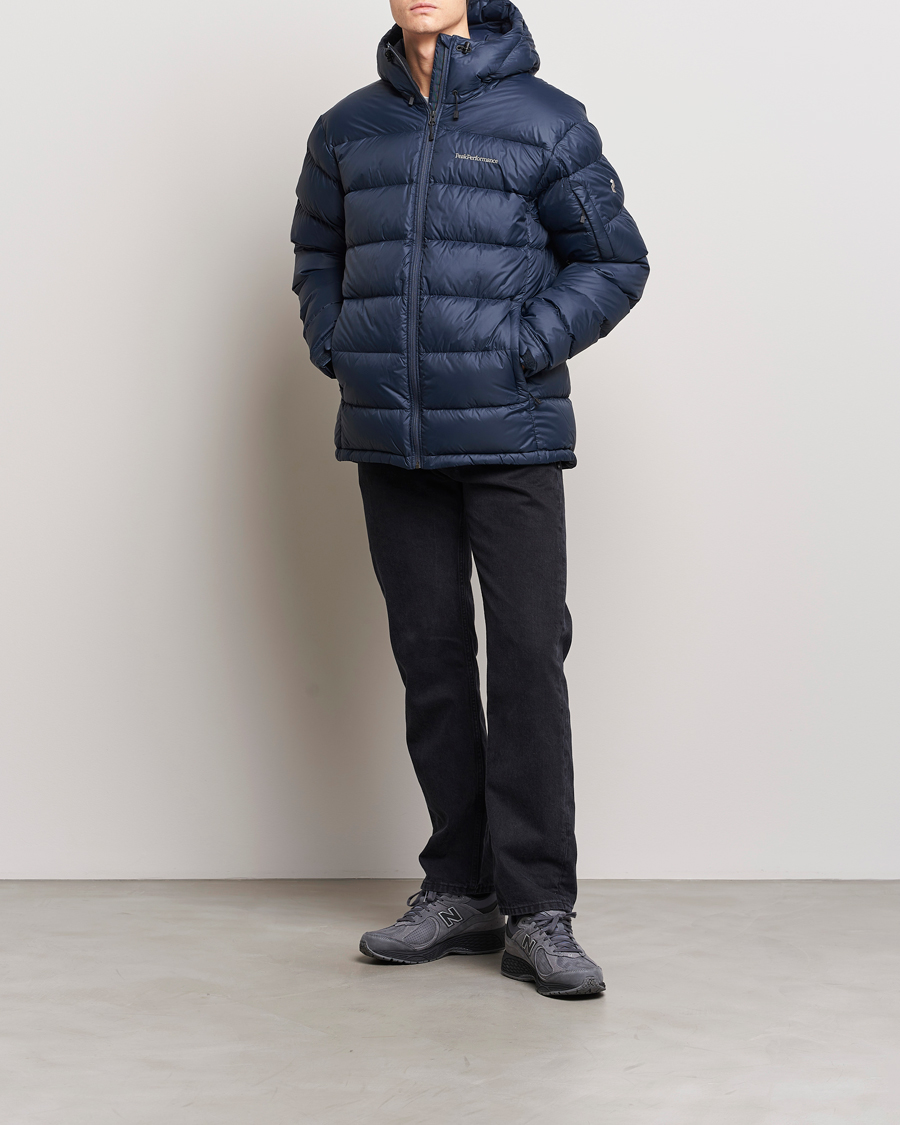 Homme | Manteaux Et Vestes | Peak Performance | Frost Down Hooded Jacket Blue Shadow