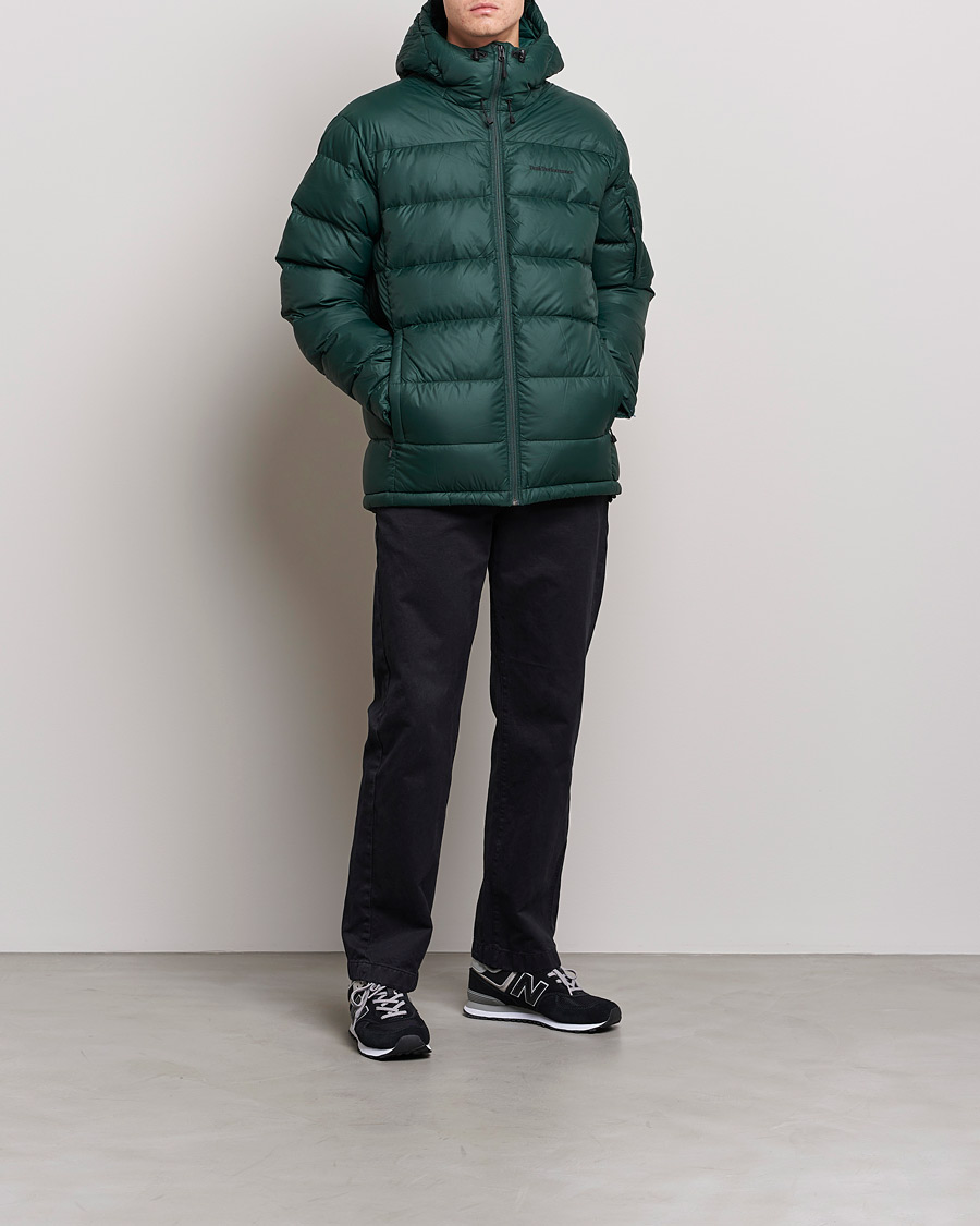 Homme | Manteaux Et Vestes | Peak Performance | Frost Down Hooded Jacket Scarab Green