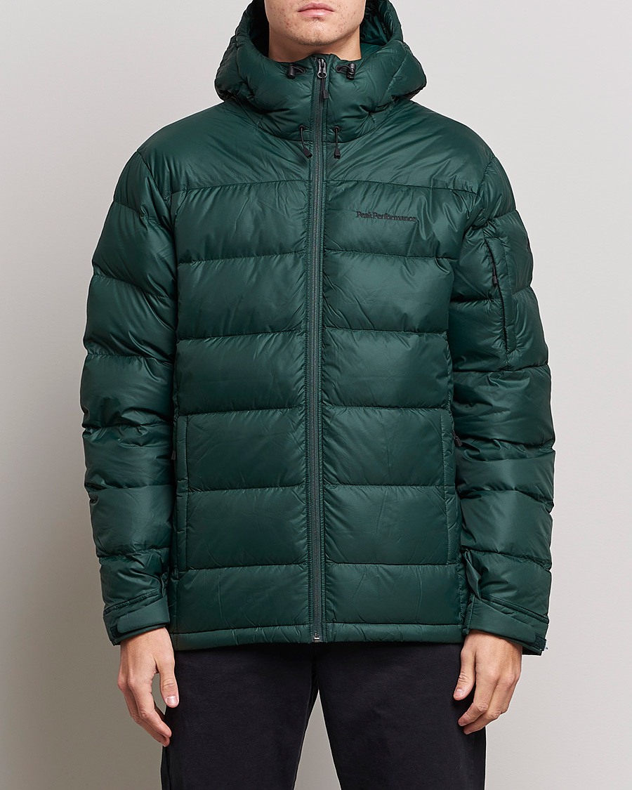 Homme | Manteaux Et Vestes | Peak Performance | Frost Down Hooded Jacket Scarab Green