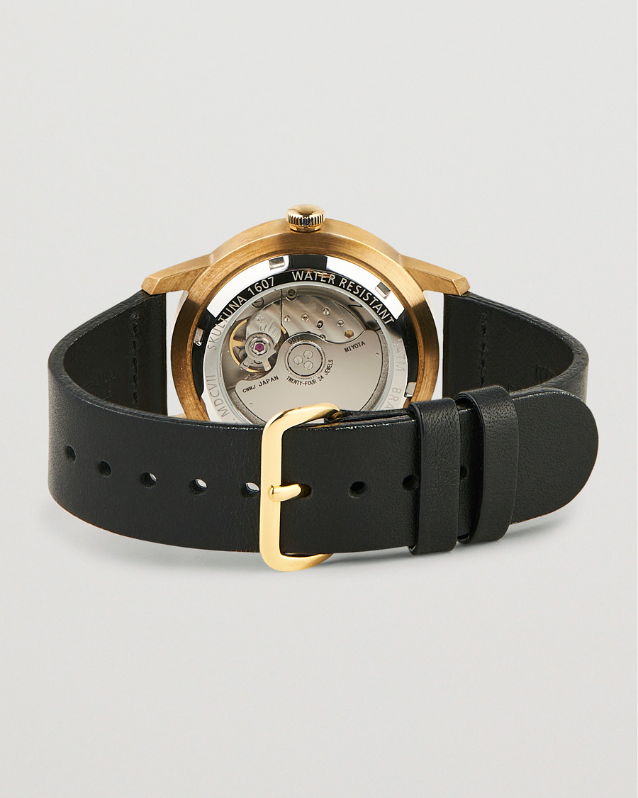 Homme | Skultuna 37mm Automatic Brass Black Dail | Skultuna | 37mm Automatic Brass Black Dail