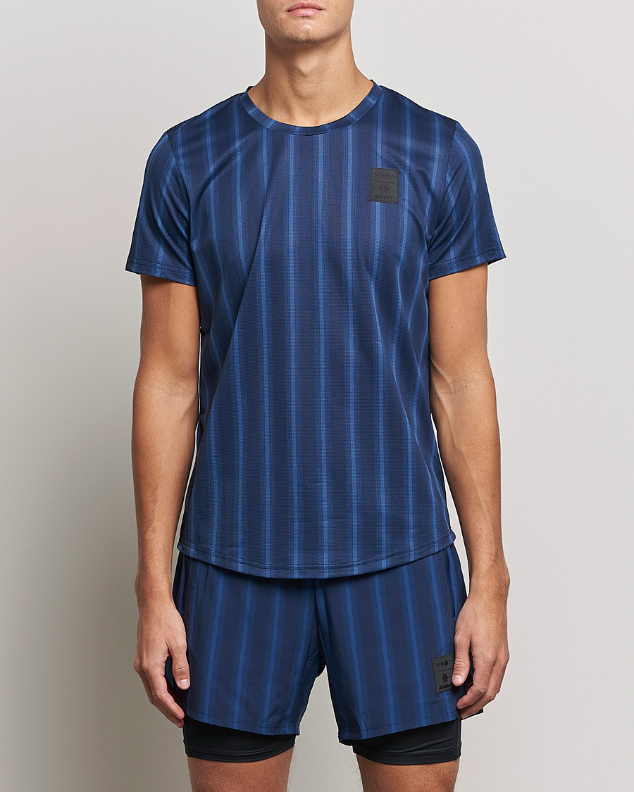 Homme | T-shirts | NN07 | Combat Short Sleeve T-Shirt Navy Stripe