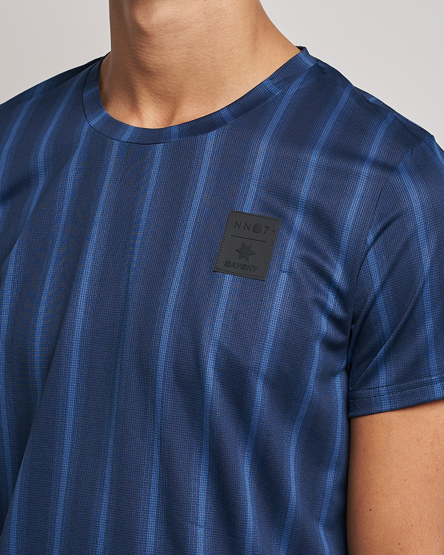 Homme | T-shirts | NN07 | Combat Short Sleeve T-Shirt Navy Stripe
