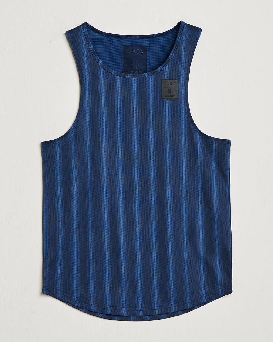 Homme | T-shirts | NN07 | Combat Singlet Navy Stripe