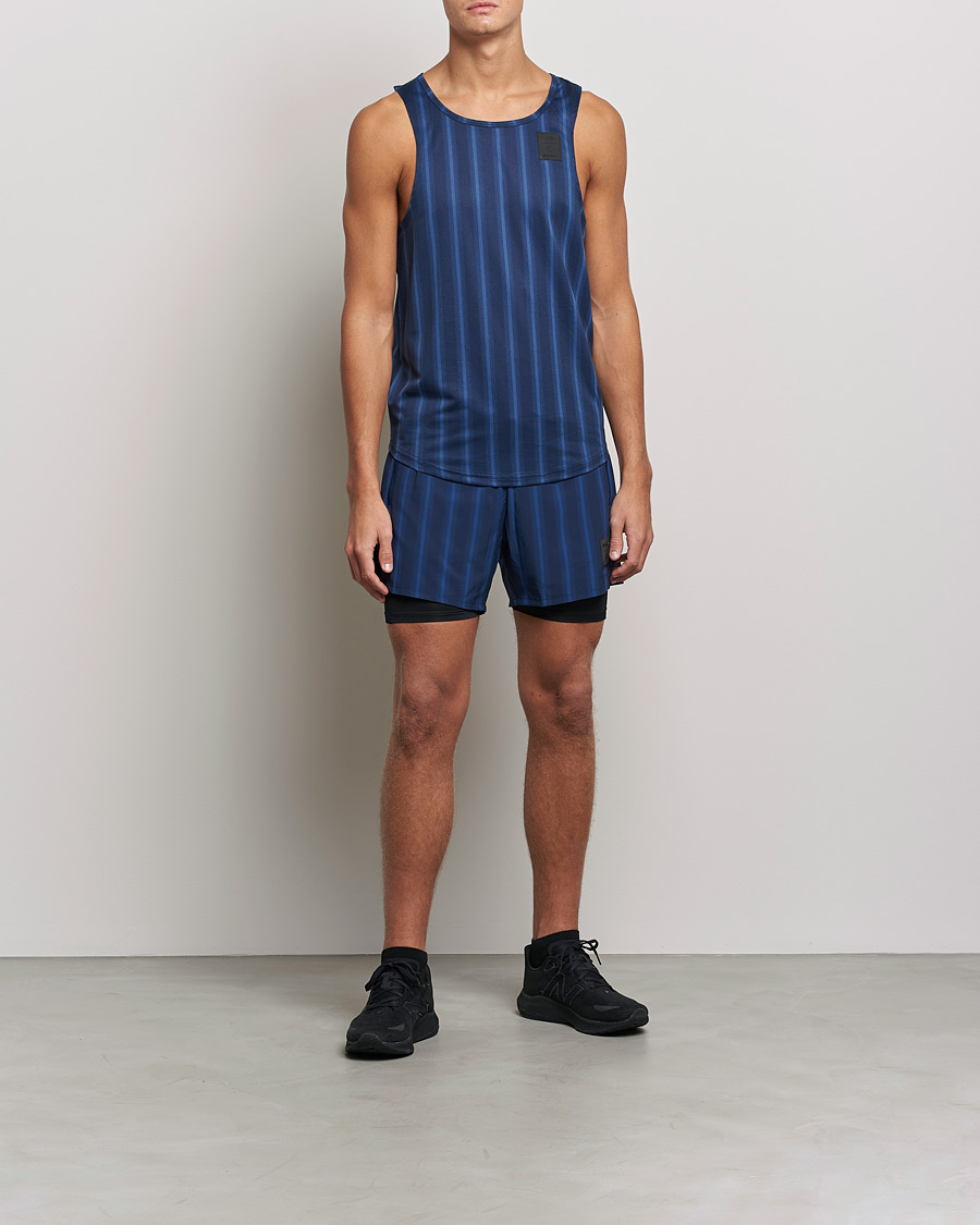 Homme | T-shirts | NN07 | Combat Singlet Navy Stripe