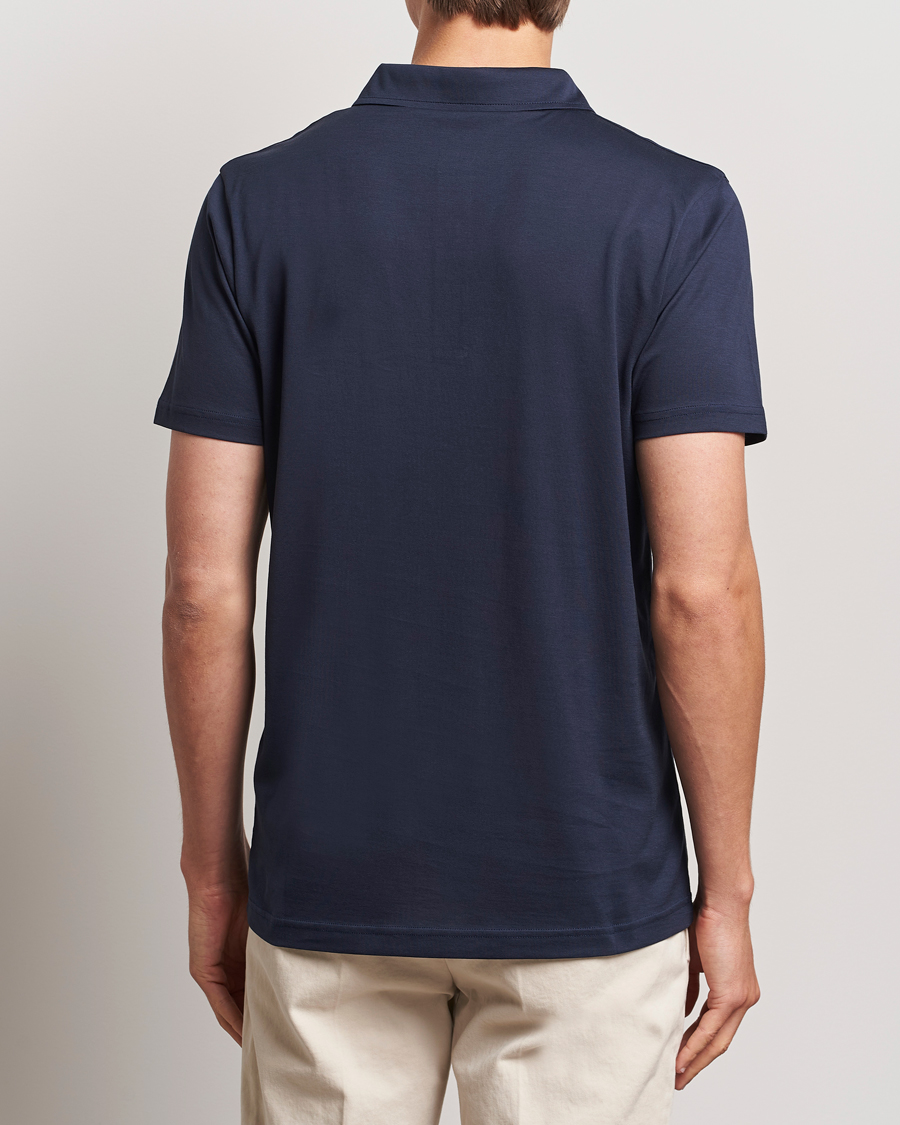 Heren | Polo's | Sunspel | Cotton Jersey Polo Navy
