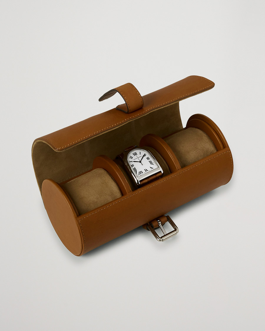 Homme | Ralph Lauren Home Toledo Leather Watch Case Saddle Brown | Ralph Lauren Home | Toledo Leather Watch Case Saddle Brown