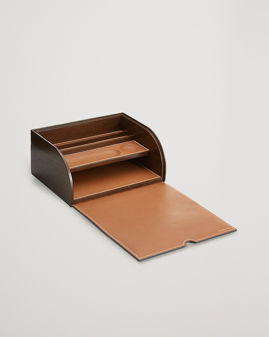 Homme | Ralph Lauren Home Brennan Leather Writers Box Saddle Brown | Ralph Lauren Home | Brennan Leather Writers Box Saddle Brown