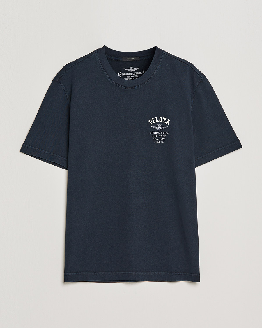 Heren | T-shirts | Aeronautica Militare | Short Sleeve Tee Blu Scuro