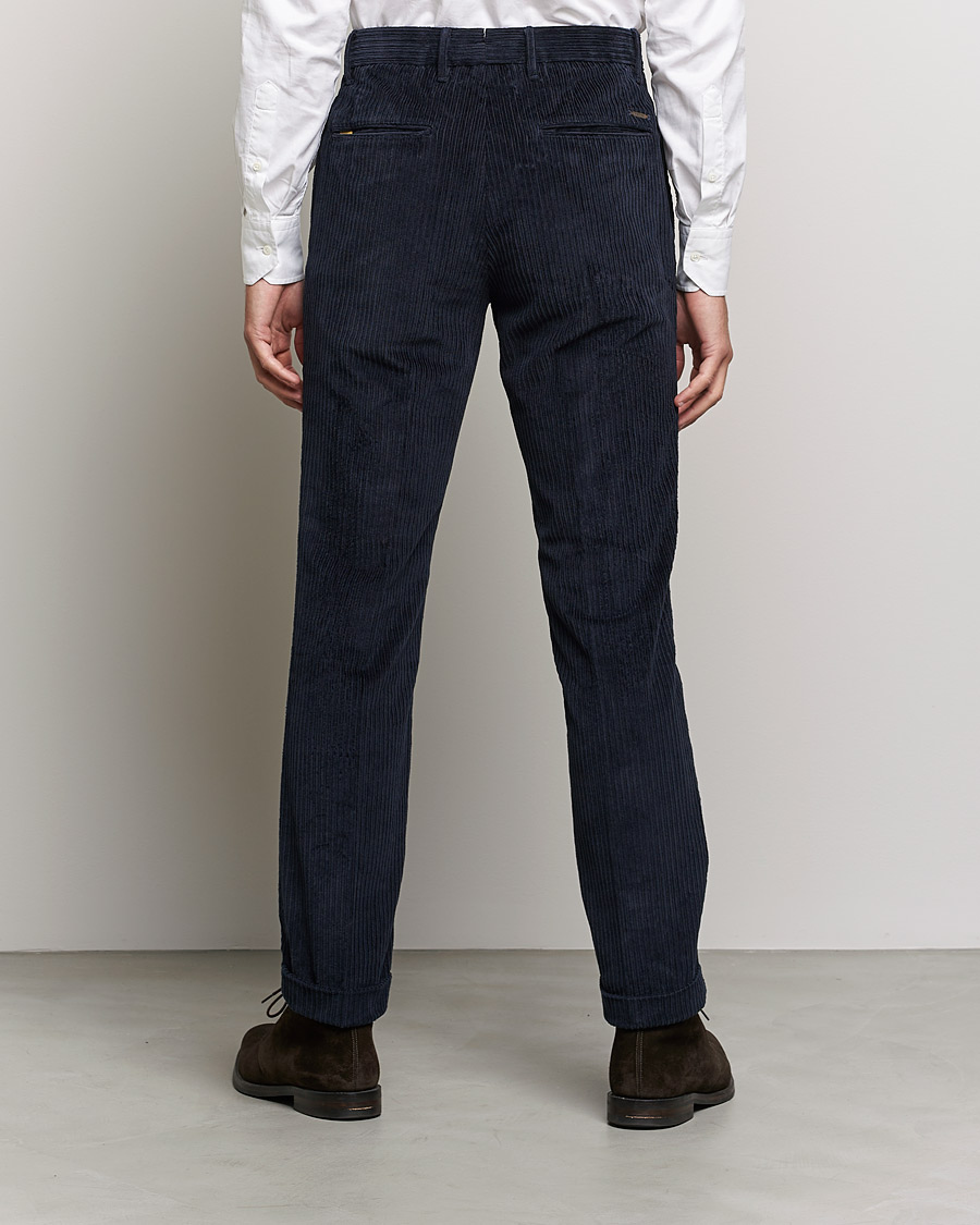 Heren | Broeken | Incotex | Regular Fit Heavy Cord Slacks Navy