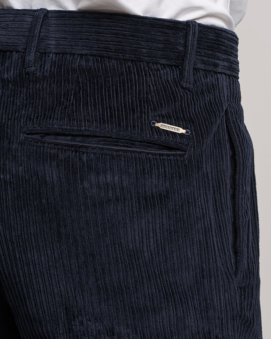 Heren | Broeken | Incotex | Regular Fit Heavy Cord Slacks Navy