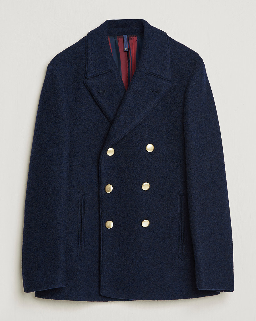Heren | Jassen | Slowear | Wool Peacoat Navy