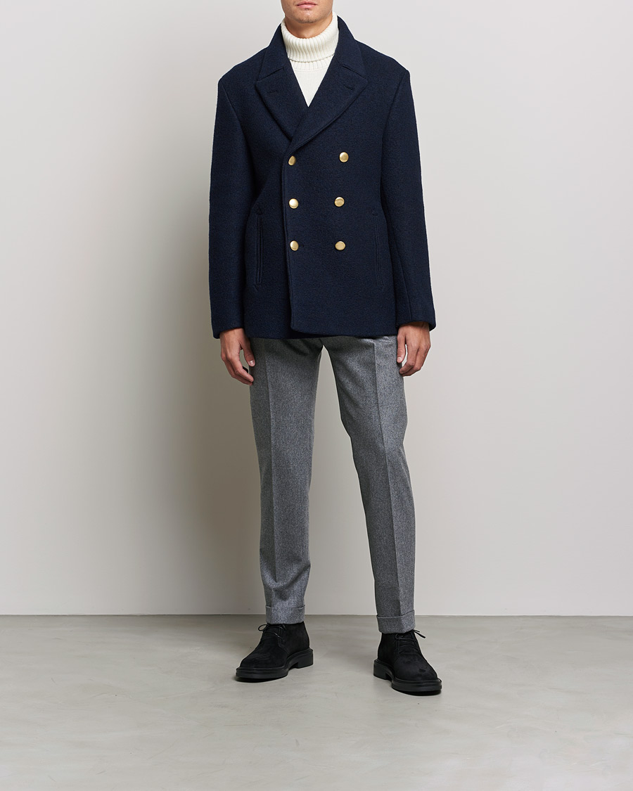 Heren | Jassen | Slowear | Wool Peacoat Navy