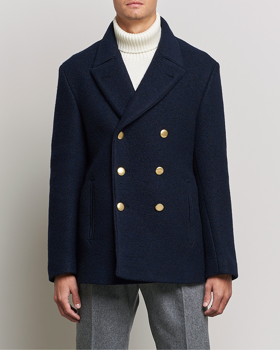 Heren | Jassen | Slowear | Wool Peacoat Navy