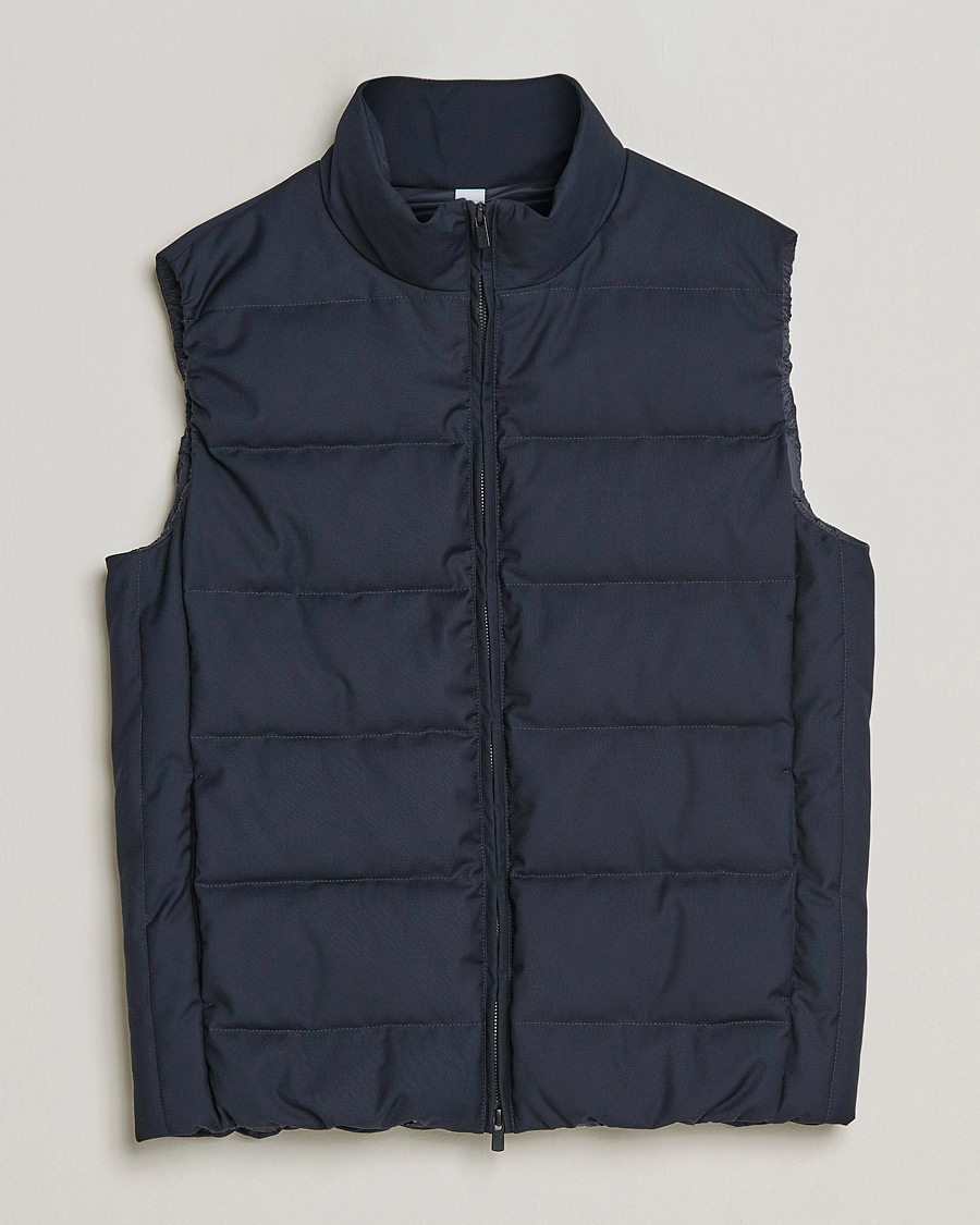 Heren | Jassen | Slowear | Tekno Sartorial Wool Down Vest Navy