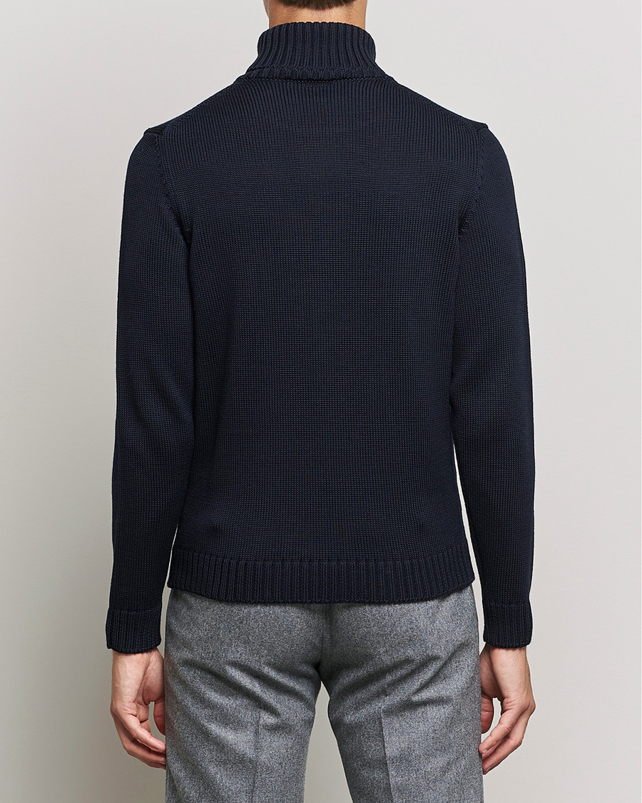 Homme | Pulls Et Tricots | Zanone | Virgin Merino Wool Rollneck Navy