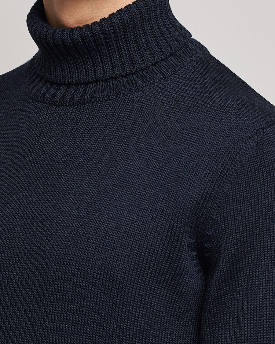 Homme | Pulls Et Tricots | Zanone | Virgin Merino Wool Rollneck Navy