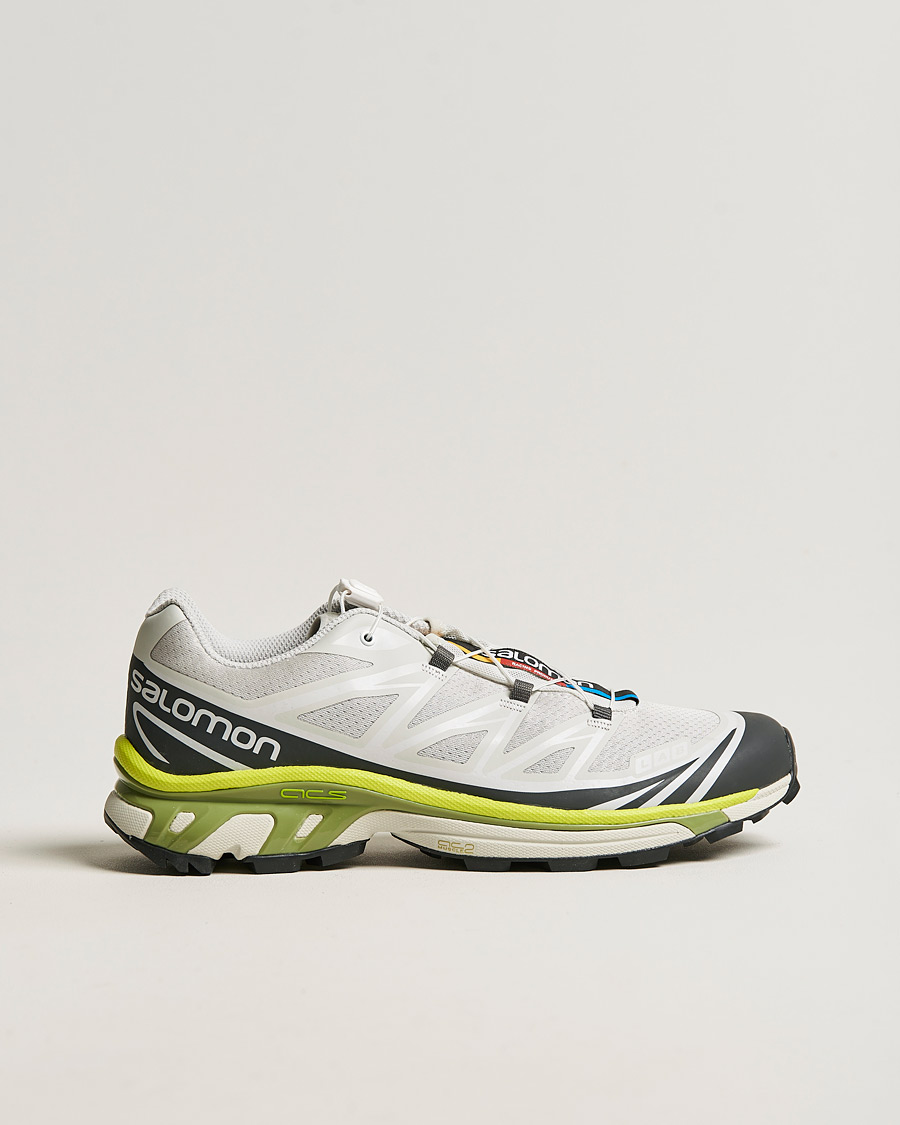Heren | Salomon XT-6 Running Sneakers Grey/Yellow | Salomon | XT-6 Running Sneakers Grey/Yellow