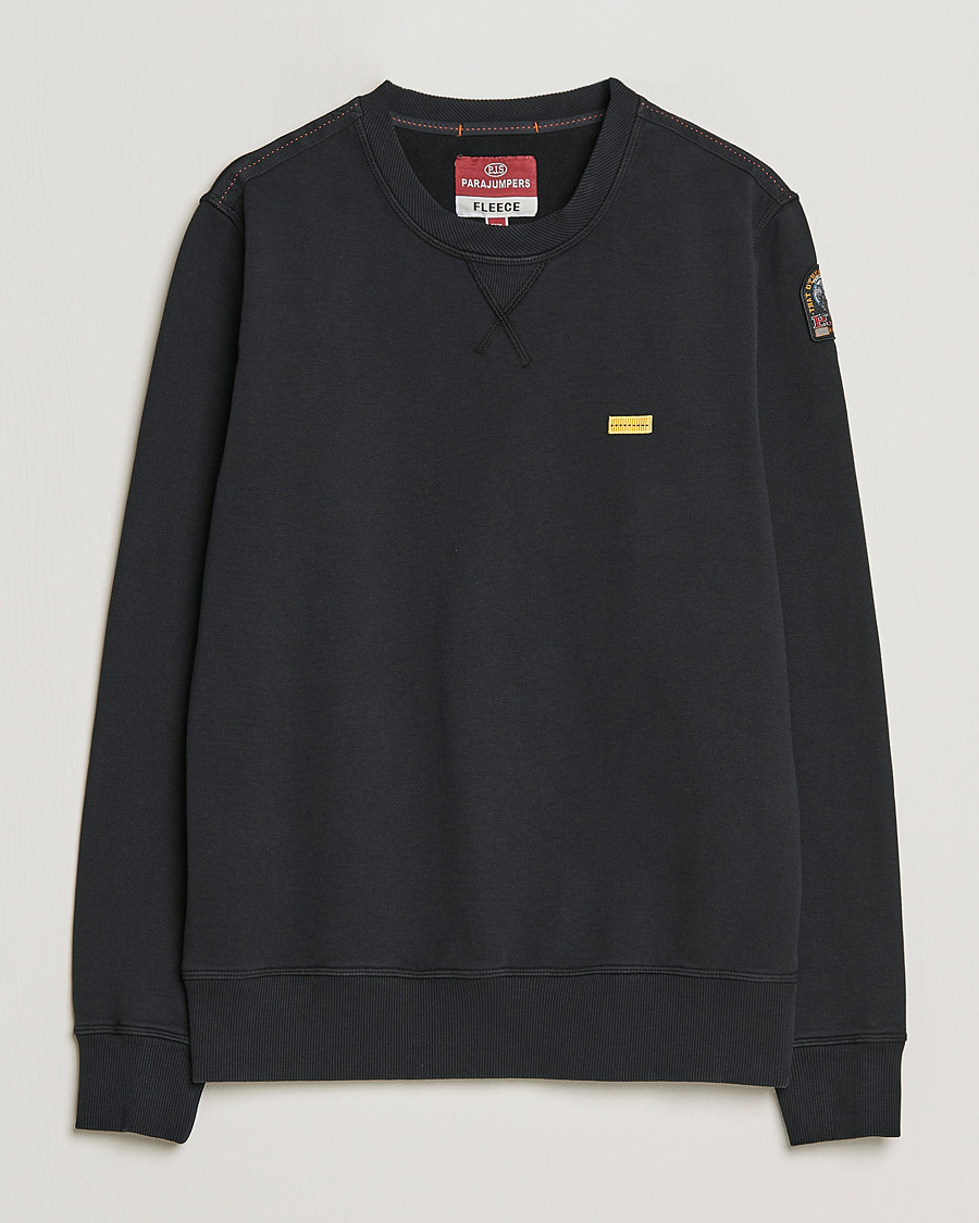 Homme | Pulls Et Tricots | Parajumpers | Basic Cotton Fleece Sweatshirt Black
