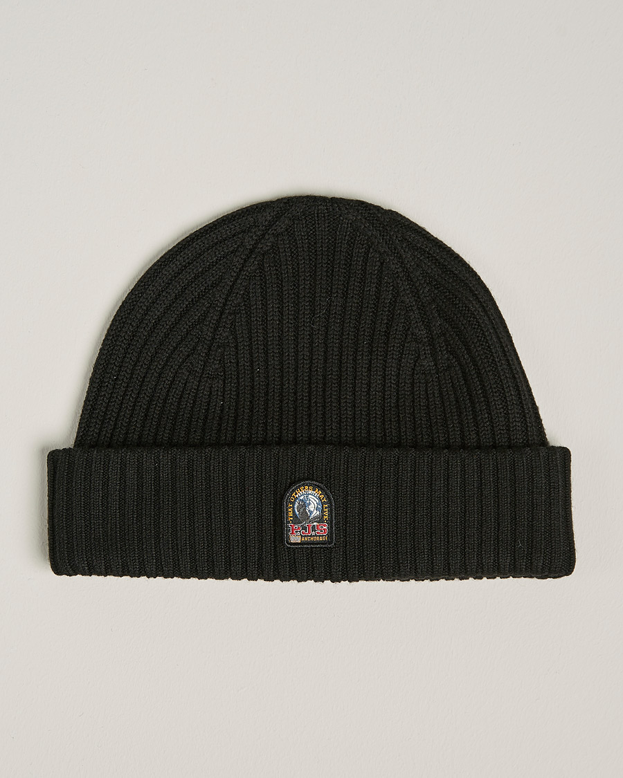 Heren | Parajumpers Ribbed Hat Black | Parajumpers | Ribbed Hat Black