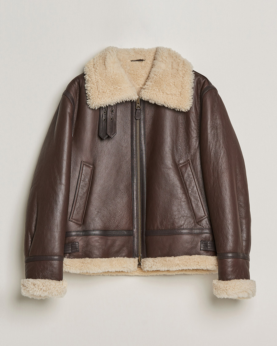 Heren | Jassen | GANT | The Shearling Jacket Rich Brown