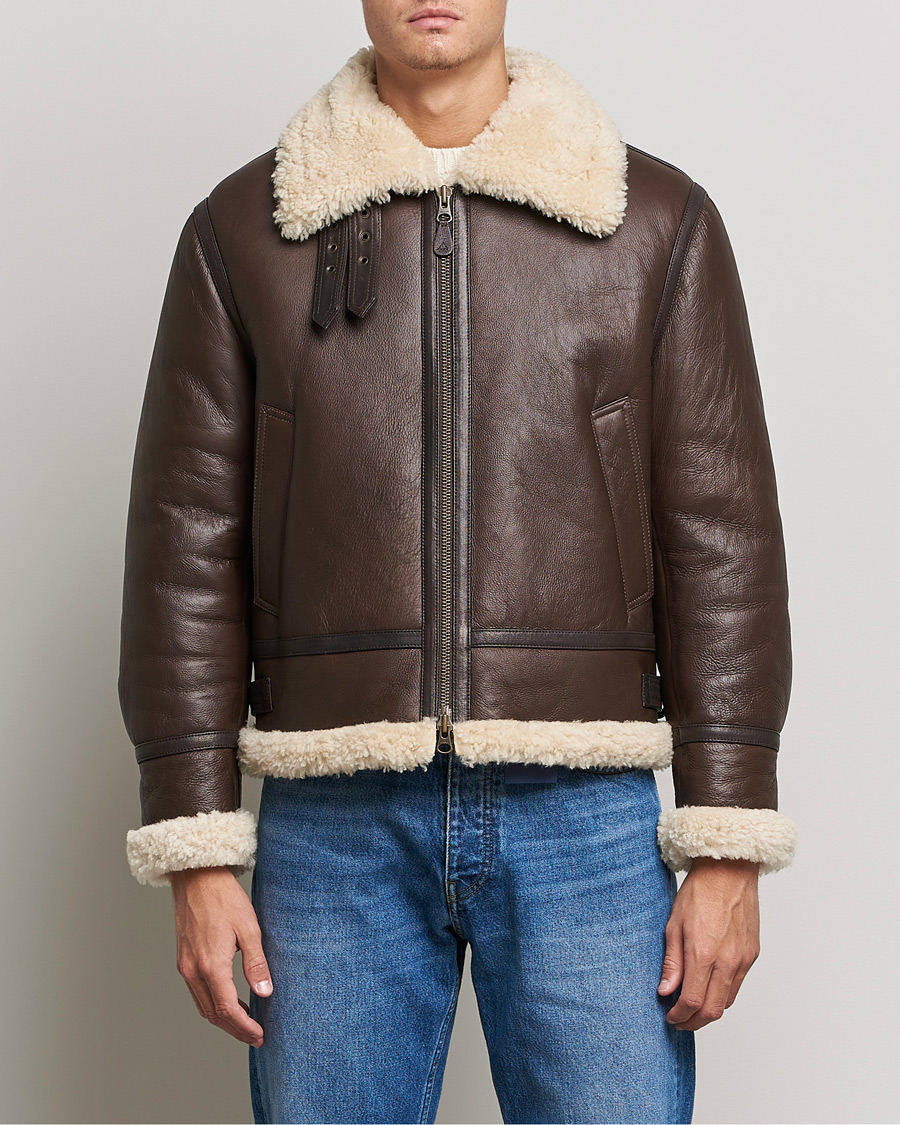 Heren | Jassen | GANT | The Shearling Jacket Rich Brown