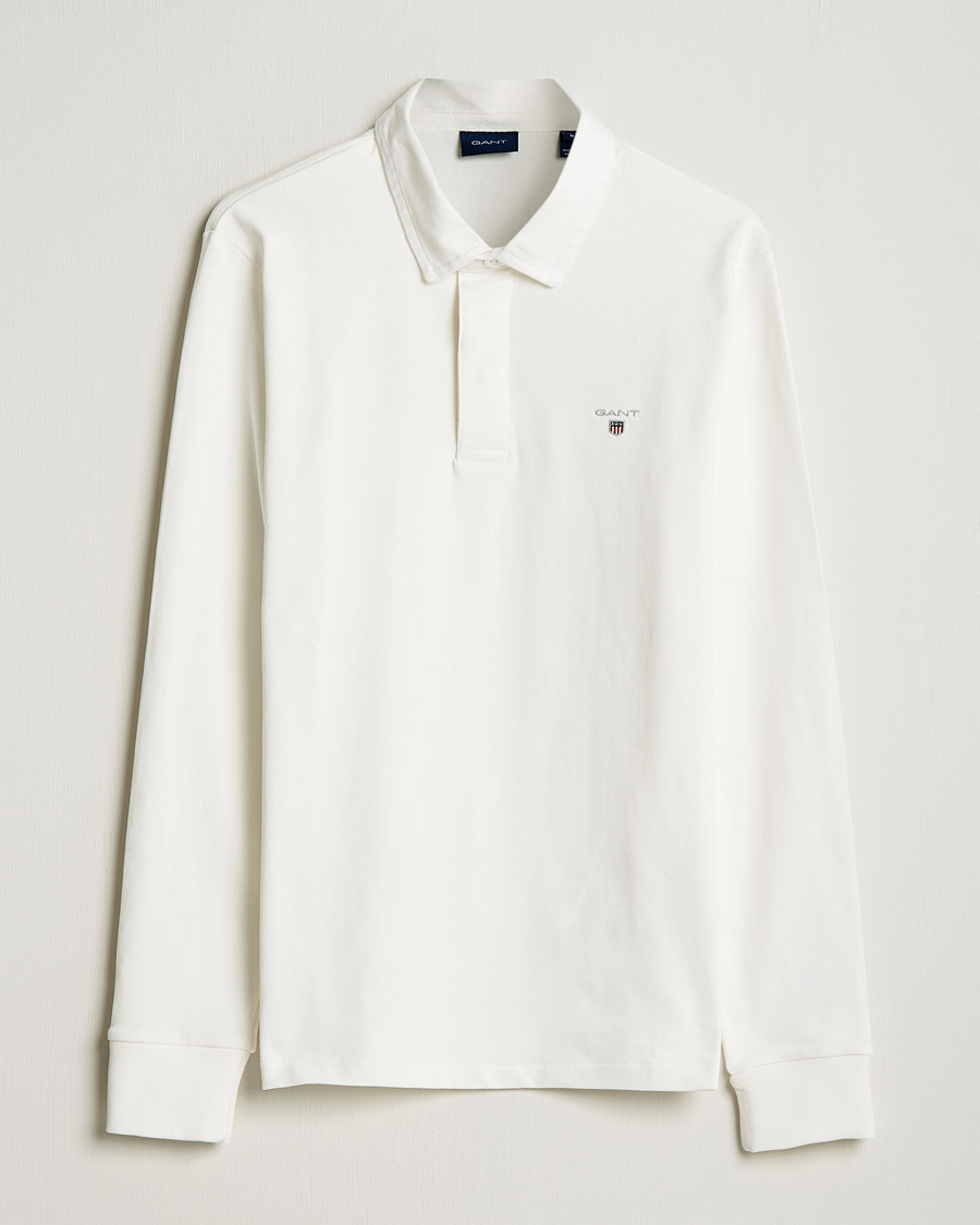 Heren | Truien | GANT | Original Solid Heavy Rugger Eggshell