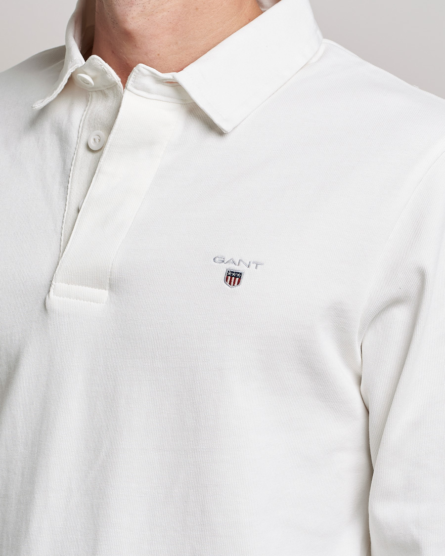 Heren | Truien | GANT | Original Solid Heavy Rugger Eggshell