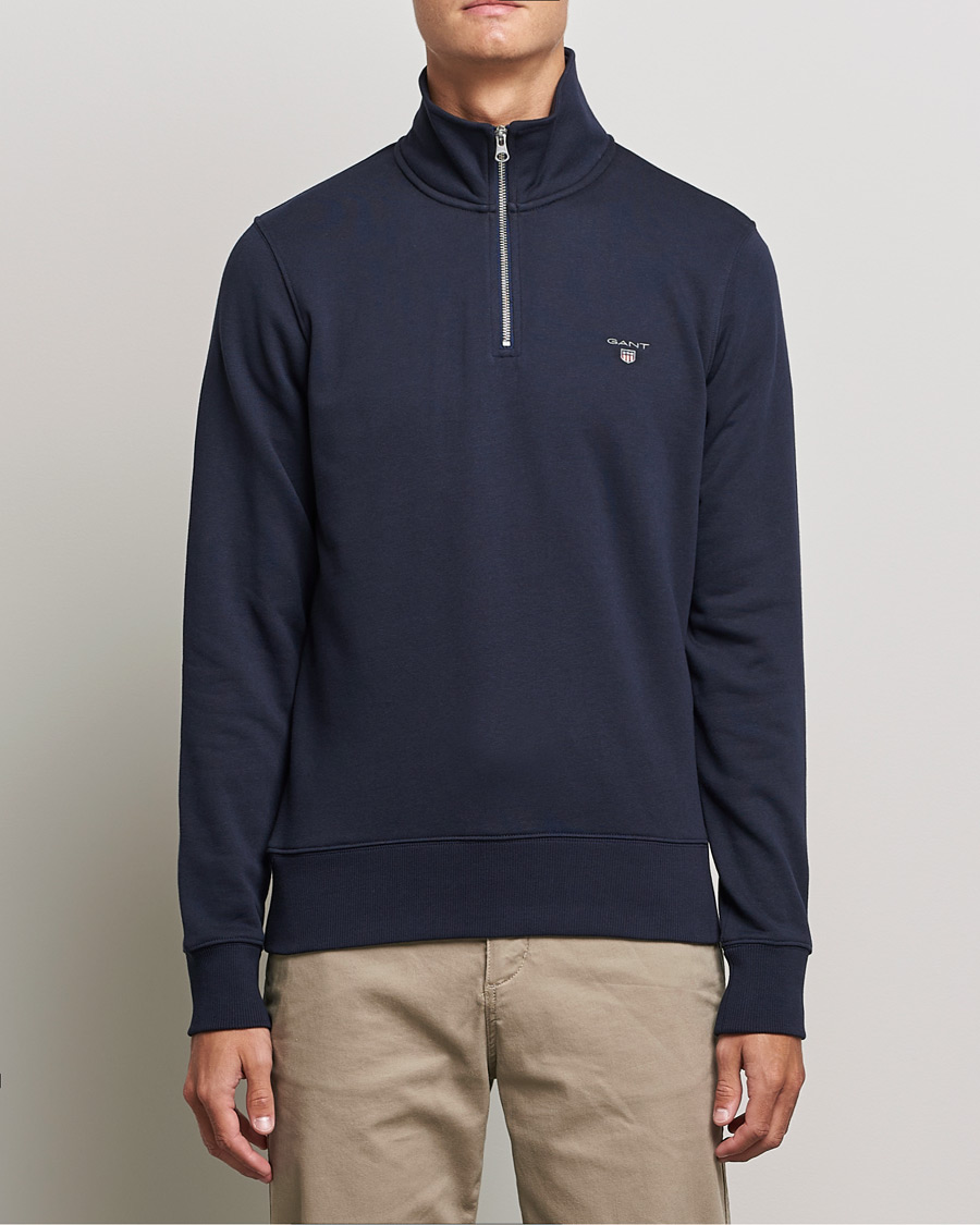 Homme | Pulls Et Tricots | GANT | Original Half Zip Sweater Evening Blue