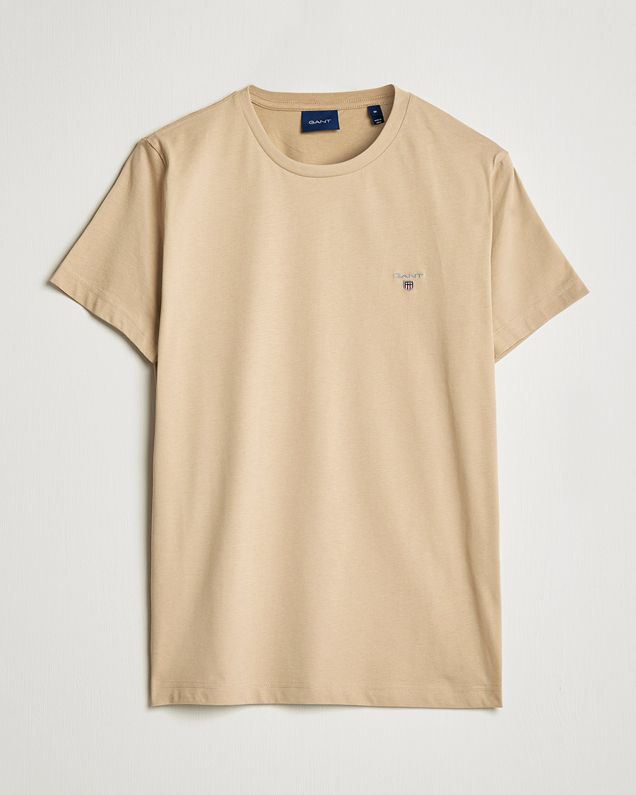 Homme | T-shirts | GANT | The Original T-shirt Hazelwood Beige