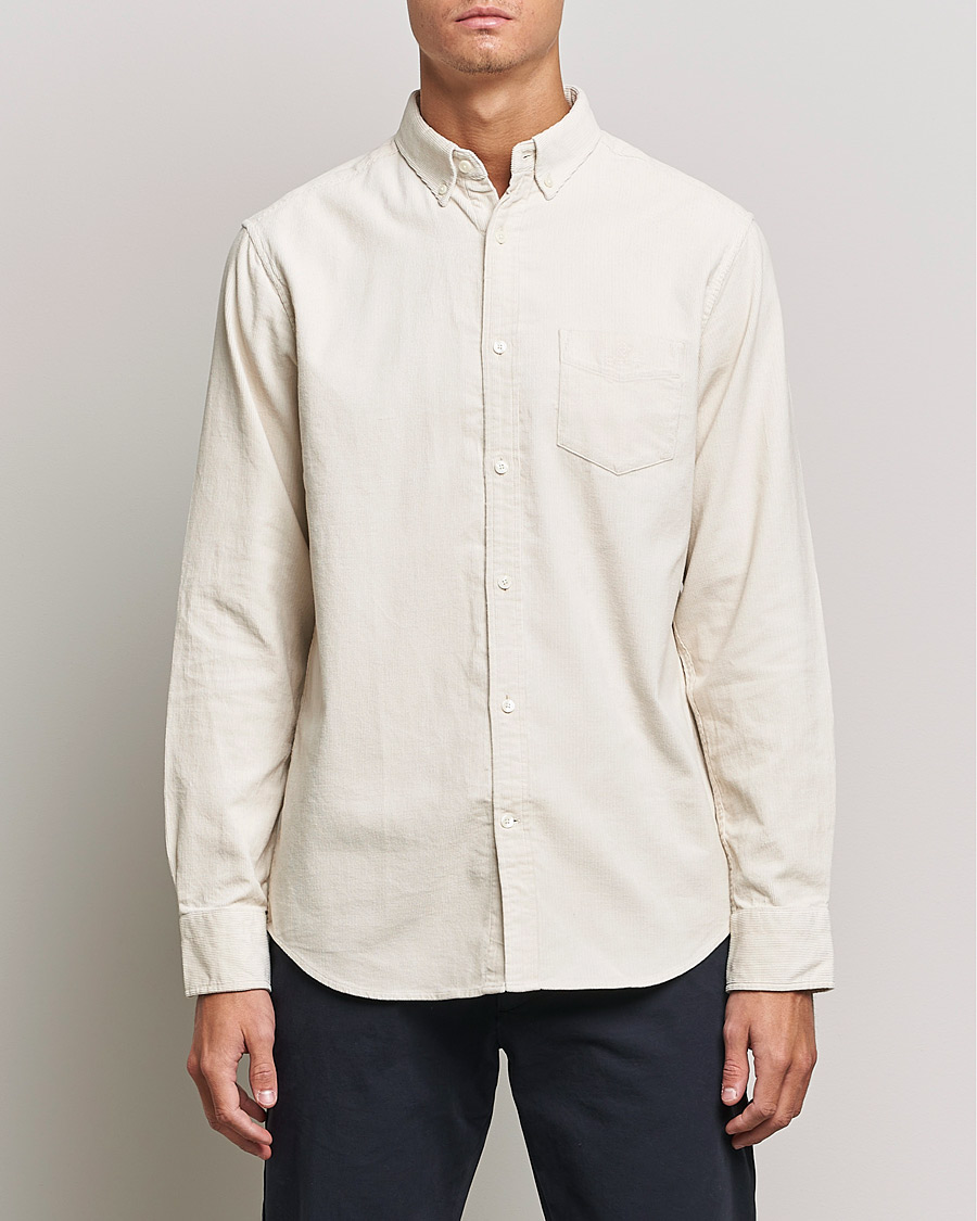 Heren | Overhemden | GANT | Regular Fit Corduroy Shirt Putty