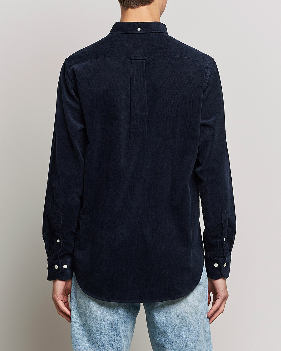 Heren | Overhemden | GANT | Regular Fit Corduroy Shirt Evening Blue
