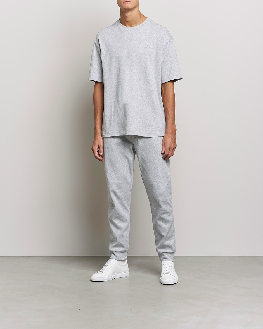 Heren | Pyjama's en gewaden | GANT | Premium Loungewear Set Light Grey Melange