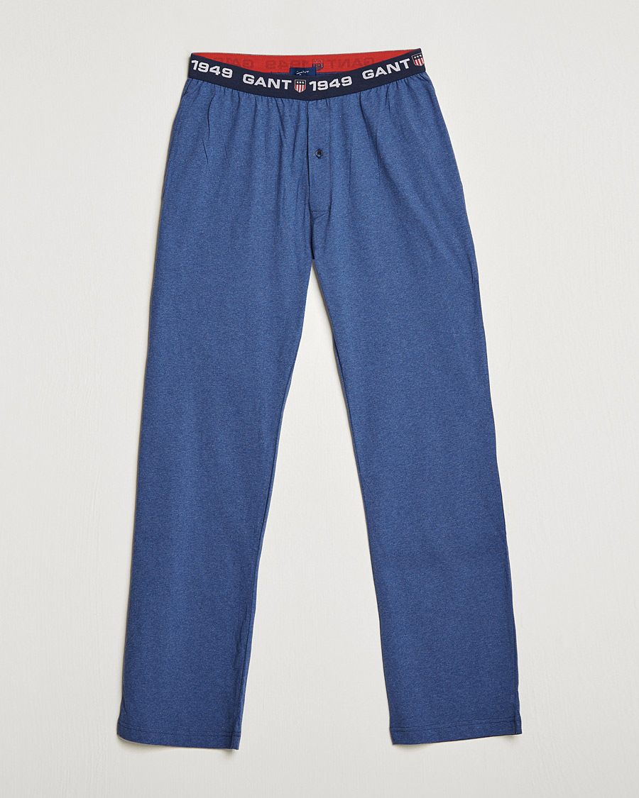 Homme | Peignoirs Et Pyjamas | GANT | Retro Shield Pyjama Pants Marine Melange