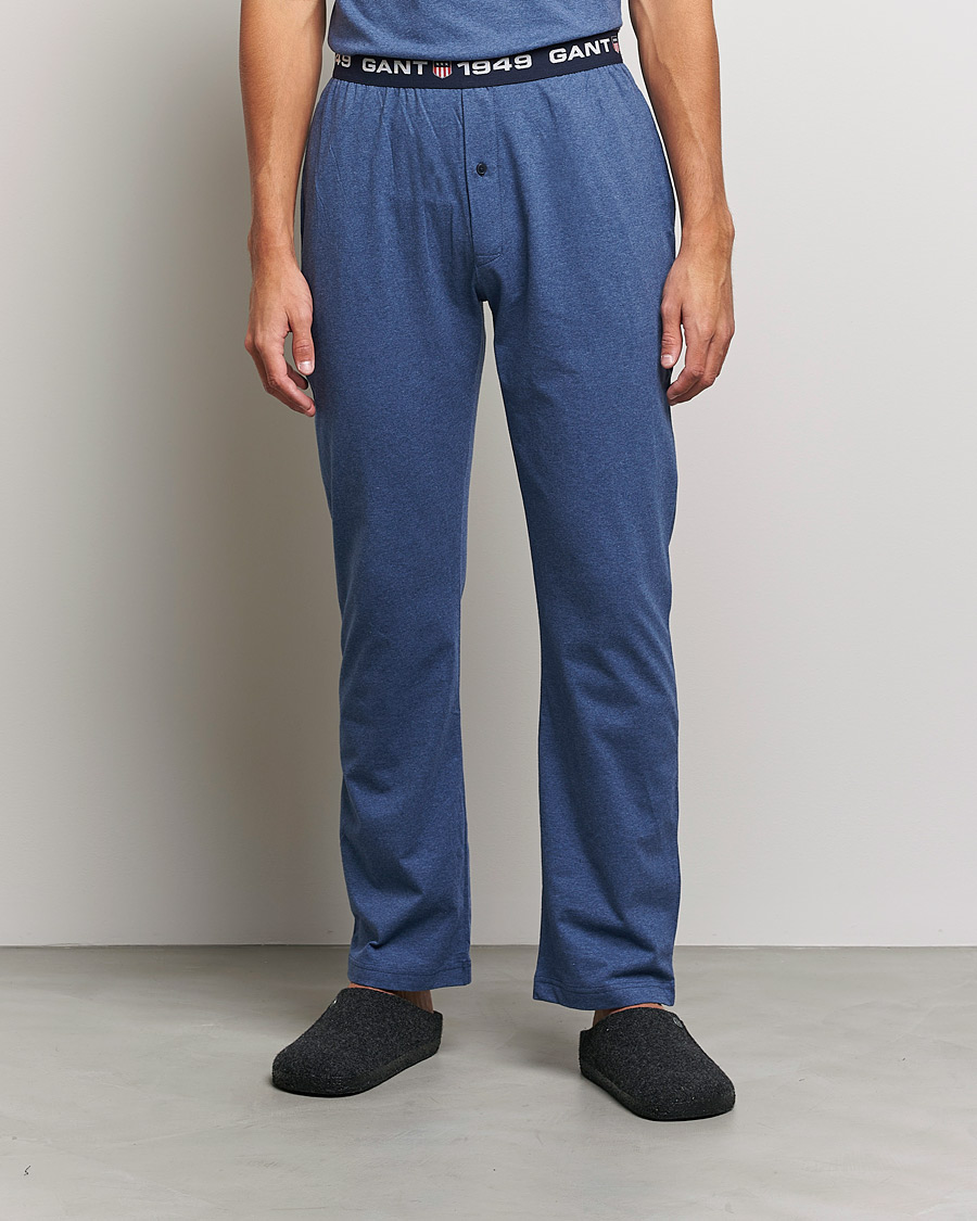 Homme | Peignoirs Et Pyjamas | GANT | Retro Shield Pyjama Pants Marine Melange