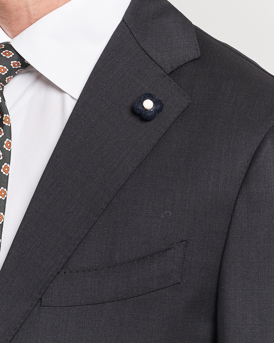 Heren | Blazers | Lardini | Two Button Wool Blazer Grey