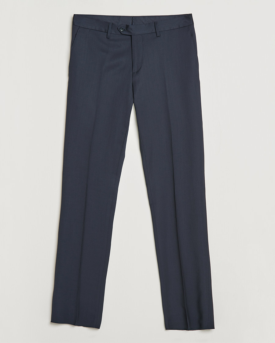 Heren | Broeken | Lardini | Wool Trousers Navy