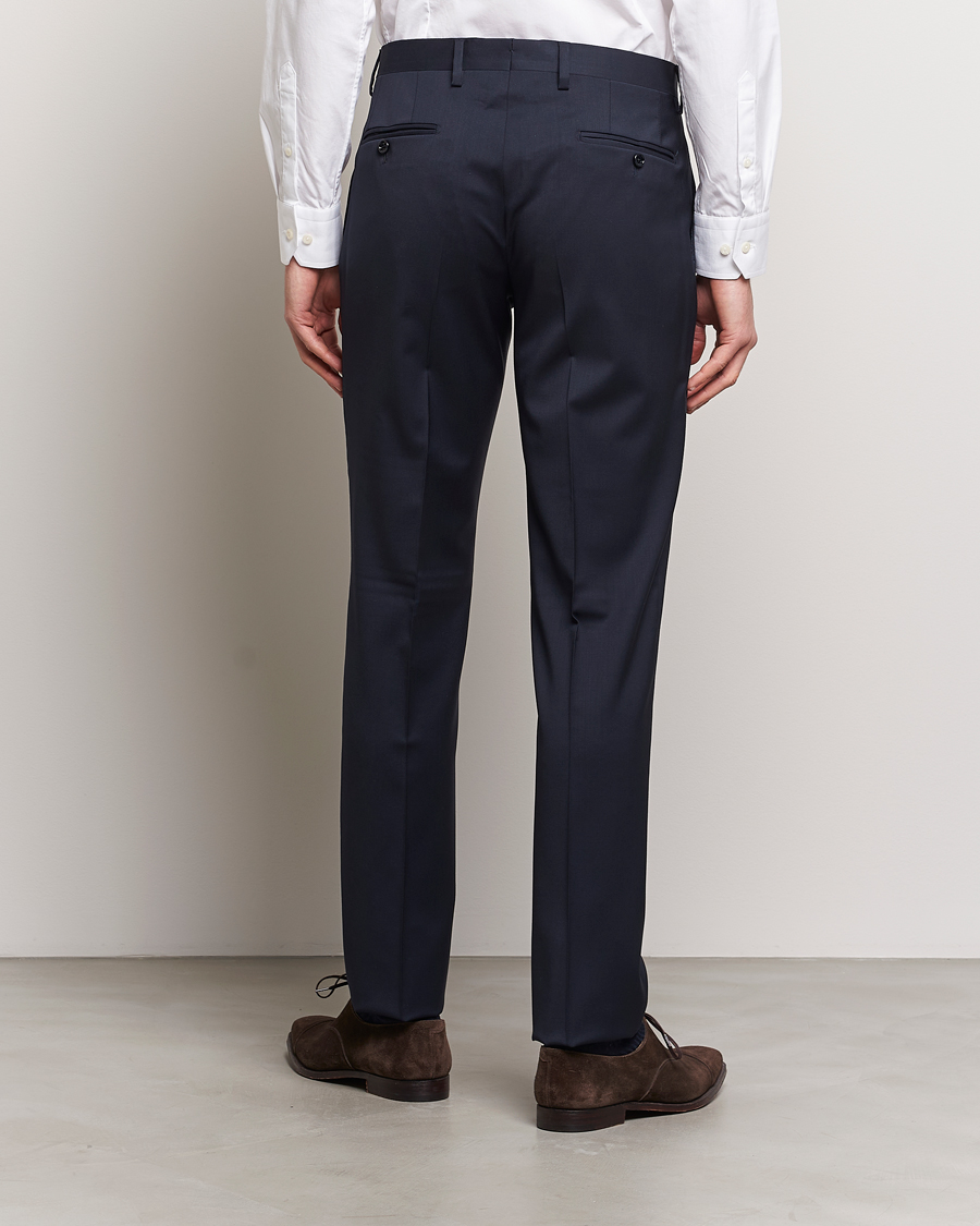 Heren | Broeken | Lardini | Wool Trousers Navy