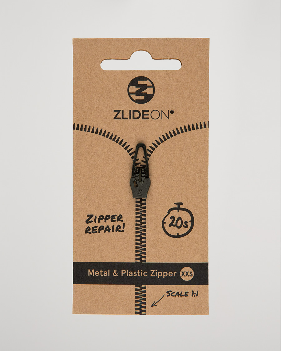 Heren | Kledingverzorging | ZlideOn | Normal Plastic & Metal Zipper Black XXS