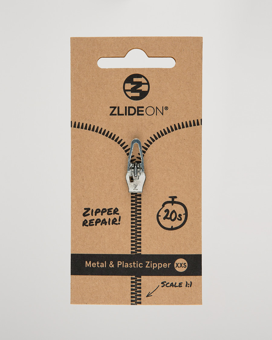Heren | Kledingverzorging | ZlideOn | Normal Plastic & Metal Zipper Silver XXS